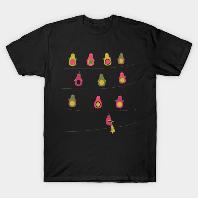 Birds on a Wire T-Shirt by whyitsme